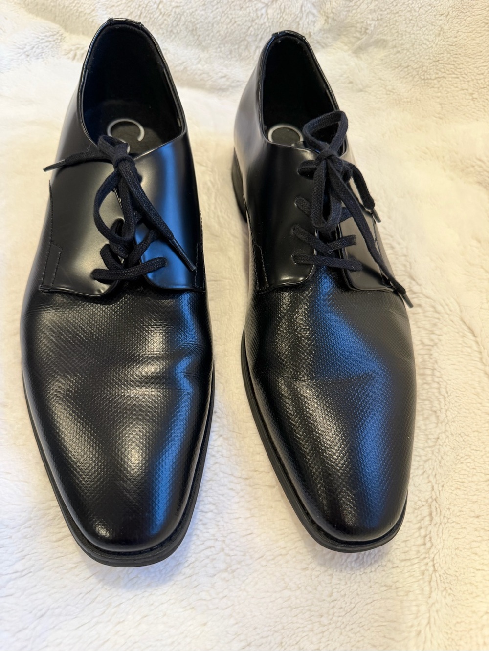 Men's Black Lace-Up Dress Shoes Calvin Klein size 10